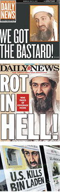 Osama bin Laden in den Schlagzeilen
