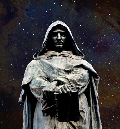 Giordano Bruno verbrachte sieben Jahre in römischen Kerkern und wurde auf dem Scheiterhaufen verbrannt, weil er sich zur Reinkarnation bekannt hatte.