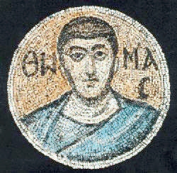Dieses Mosaik zeigt den Apostel Thomas, dessen Evangelium vor einem halben Jahrhundert gefunden wurde.