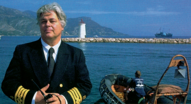 Seit bald dreißig Jahren im Einsatz für die See: Kapitän Paul Watson, einst Gründungsmitglied von ‘Greenpeace’, macht heute mit seiner ‘Sea Shepherd Conservation Society’ Umweltschutz mit Taten statt Worten.