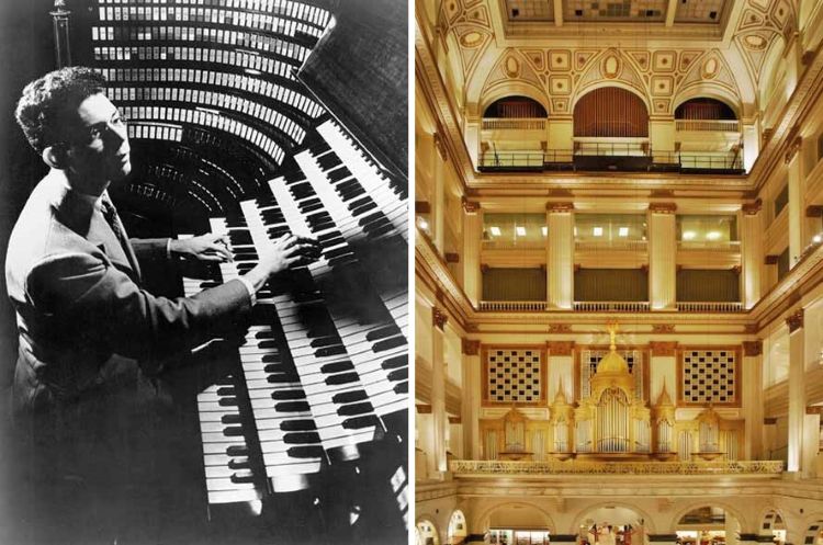 Virgil Fox spielt auf der Wanamaker-Orgel (1939).